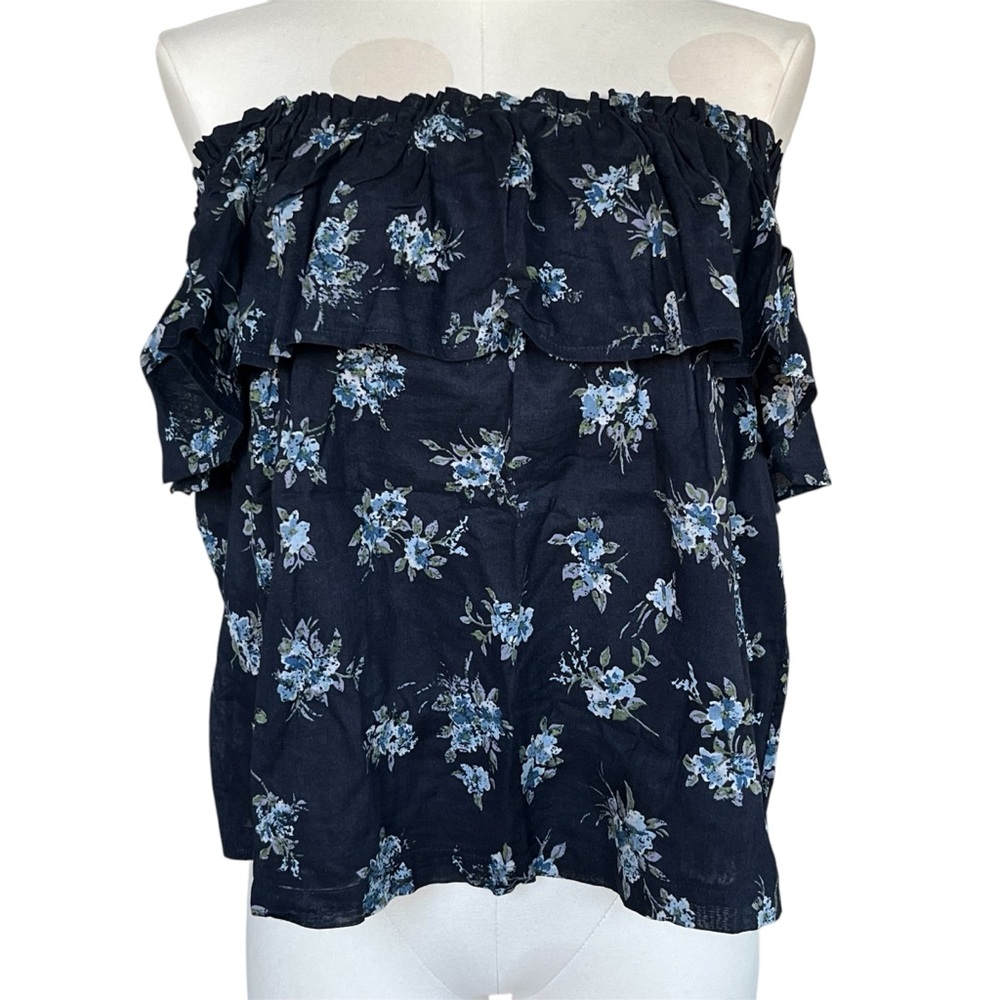 Current/Elliott The Ruffle Off-the-Shoulder Top - Picture 5 of 9